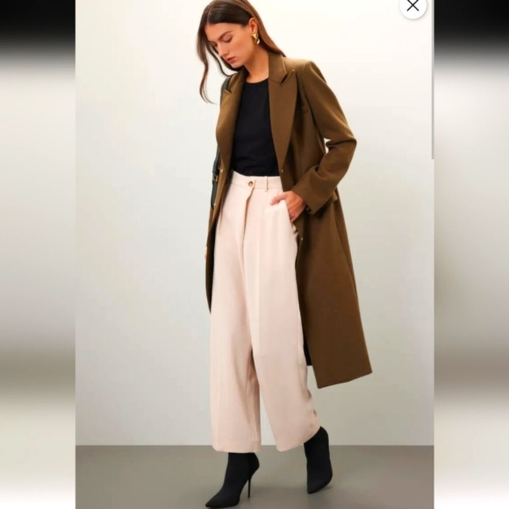 BA&SH Shen Beige Trouser Dress Pants Size 34